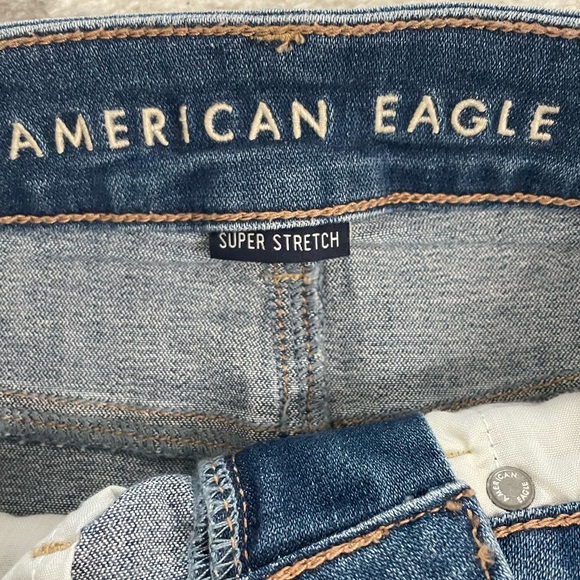 American Eagle Stretch High-Waisted Denim Mini Skirt - Picture 3 of 4